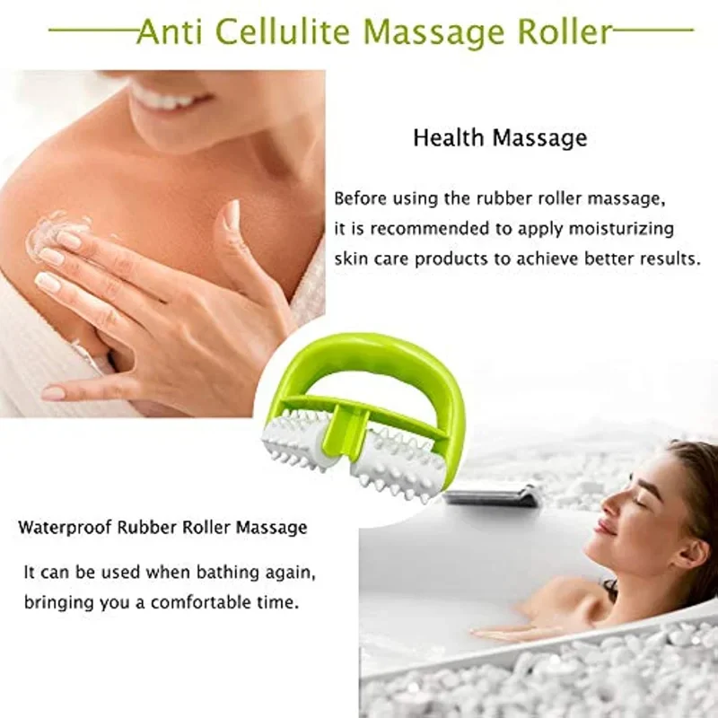 Fat Anti Cellulite Roller Leg Massager Muscular Abdomen Neck Buttock Cellulite Remover Waist Massager Body Shaping Massage