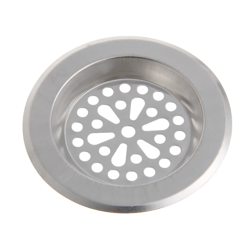 New Stainless Steel Mesh Sink Strainer Kitchen Bath Hair Catcher Trap Drain Filter 3