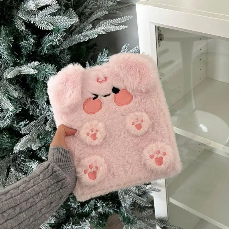 Album Fotografico Kpop Peluche A6 Con Fiocco Rosa - Raccoglitore Da 80 Carte, Pagine Trasparenti