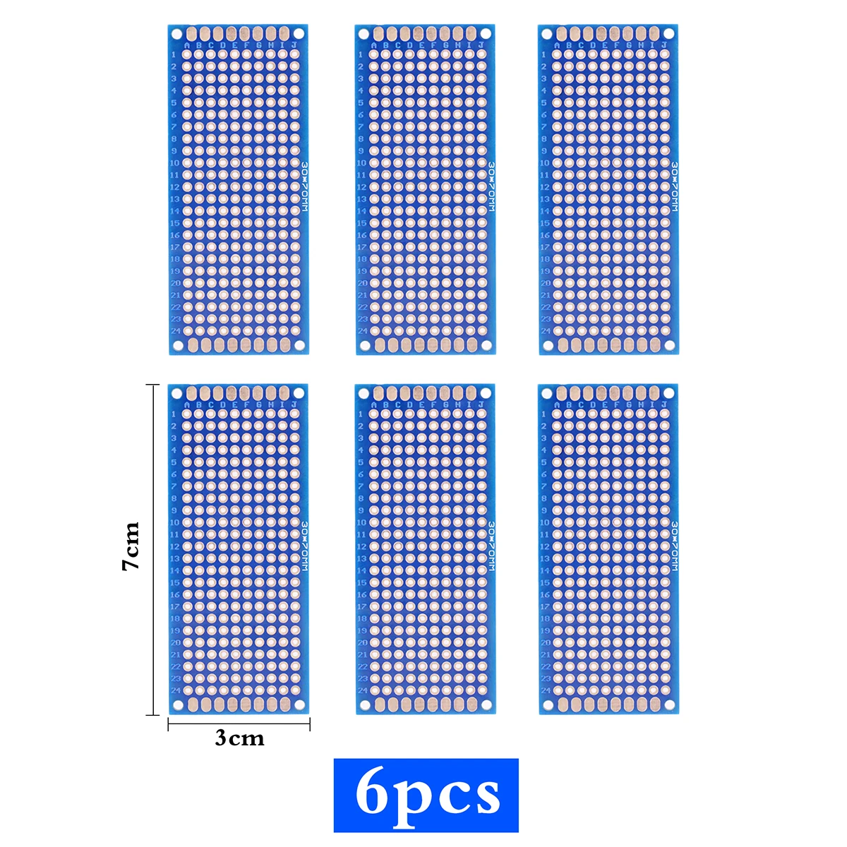Double-Sided PCB Prototyping Board Kit - Universal DIY Perfboard