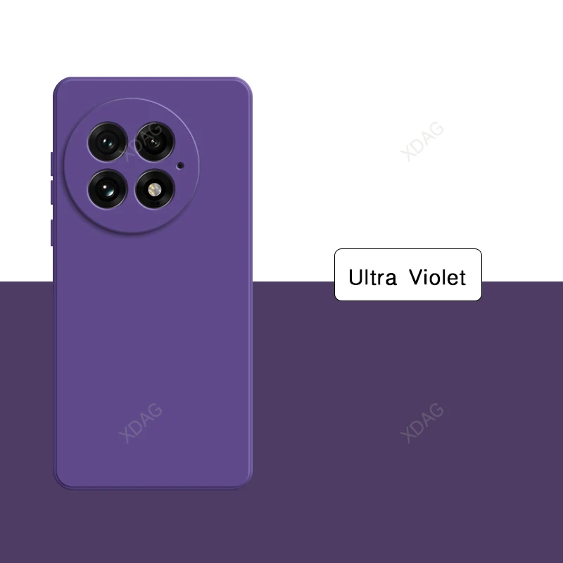 Premium Liquid Silicone Phone Case with Lens Protection - Classic Back Cover Accessory