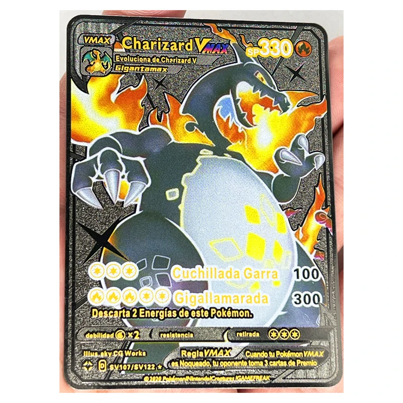 Pokémon Anime Metal Cards, Preto, Sombra, Lugia, GX, aço inoxidável, VMAX  Brinquedos, Hobbies, Collectibles, Coleção do