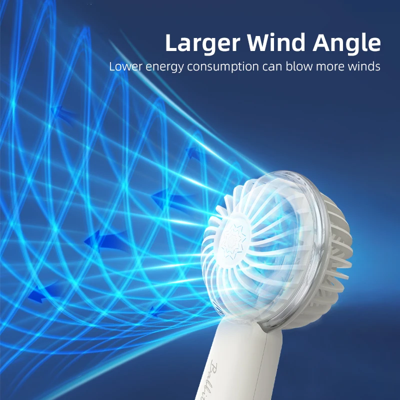 Vyvylabs handheld mini fan outdoor portable hanging fan USB rechargeable 1200mAh desktop