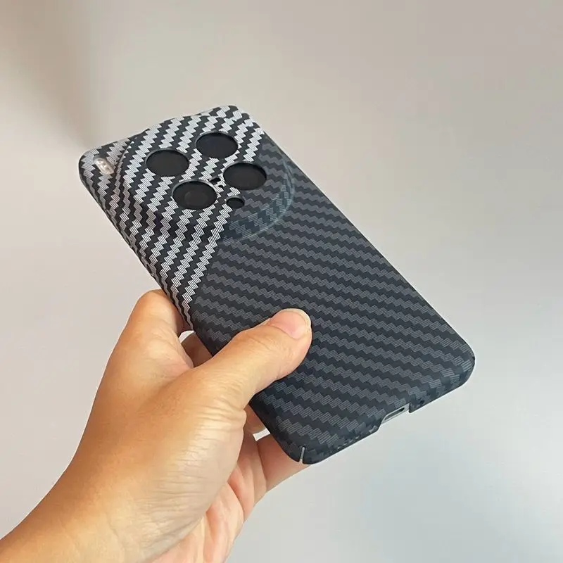 Carbon Fiber Slim Protective Back Cover Case