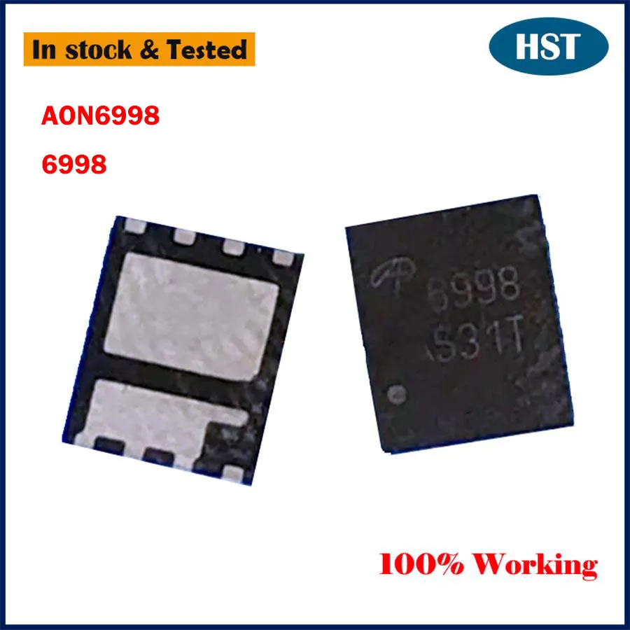 

10 шт./партия, новые оригинальные микросхемы AON6998 AO6998 6998 QFN