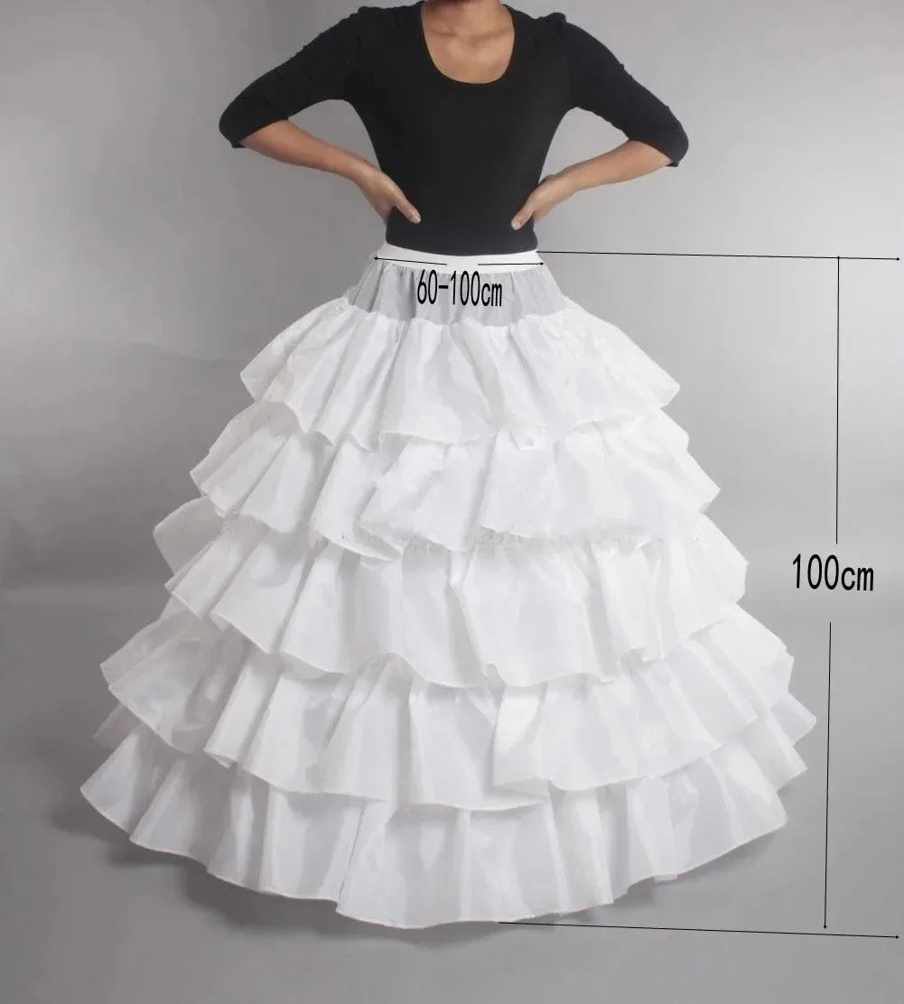 Puffy Petticoat 6 Rings For Wedding Dress Ball Gown Mermaid A-Line Dresses Elastic Band Adjustable Waist Crinoline Underskirt wedding underskirt wedding petticoat petticoat underskirt petticoat skirt