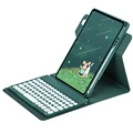 Dark green round