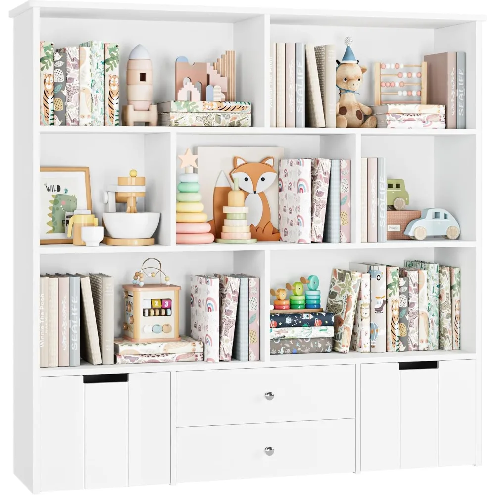 Toy Storage Organizer, Large Kids Bookshelf 6