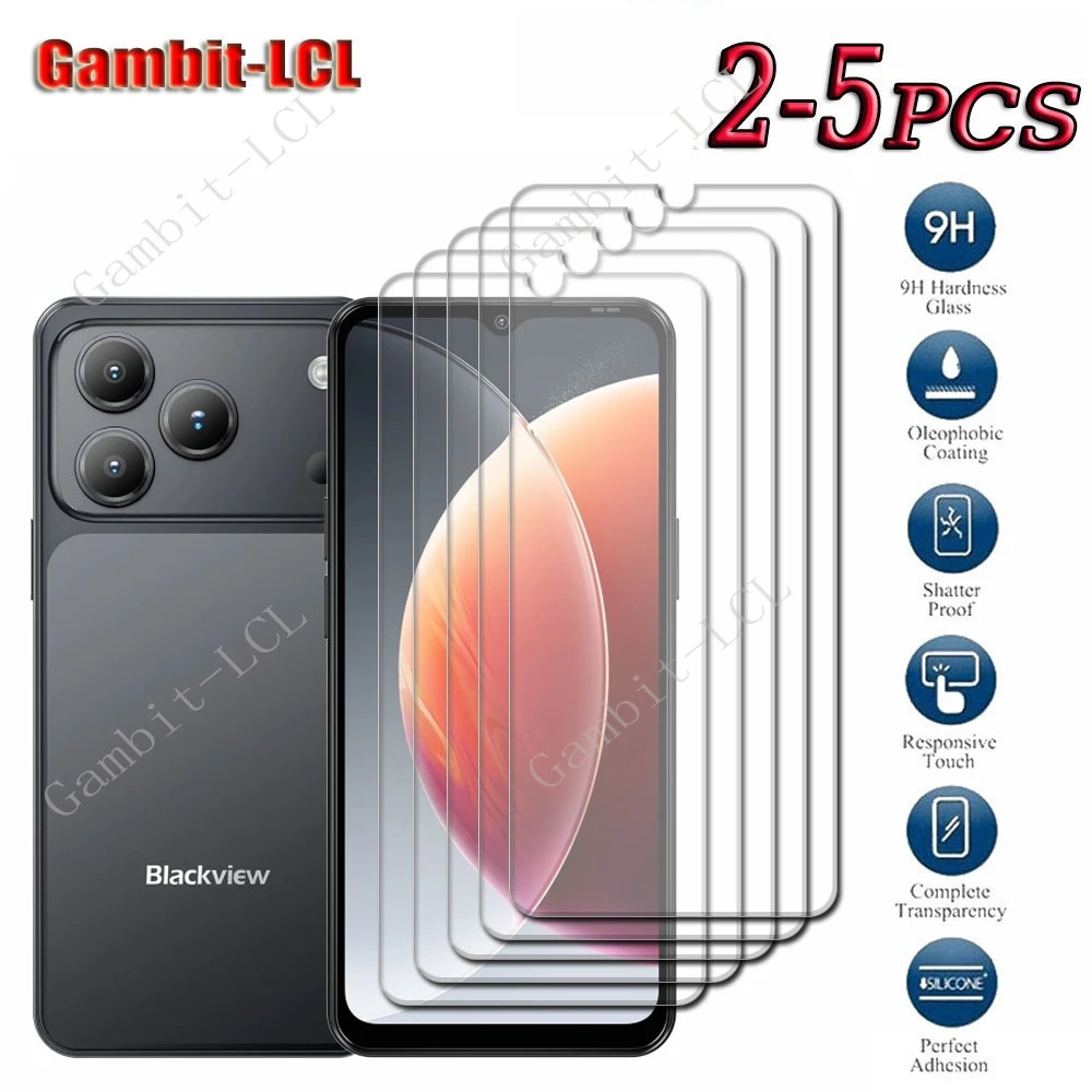 Premium 9H HD Tempered Glass Screen Protector Film - 2-5 Pack