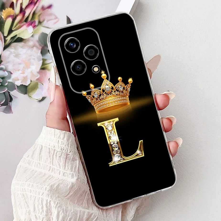 Luxury Fashion Crown Letters Clear Silicone Soft Slim Phone Case