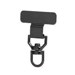 Enhanced Rotatable Stainless Steel Phone Lanyard with Mini Portable Design (C- Metal Black)