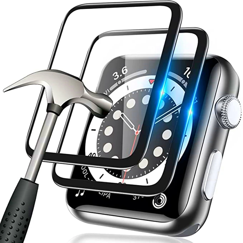 애플 워치용 보호대 필름, 3D 커브드 화면 보호기, iwatch 시리즈 8 7 SE 6 5 4 9 울트라 49mm, 44mm, 45mm, 40mm, 41mm, 42mm, 38mm