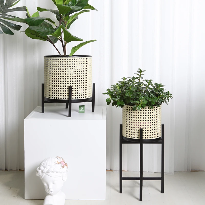 Minimalist Modern Foldable Plant Stand Metal Mesh Flower Shelf Multi-Level Green Plant Display Artistic Home Decor for Indoor