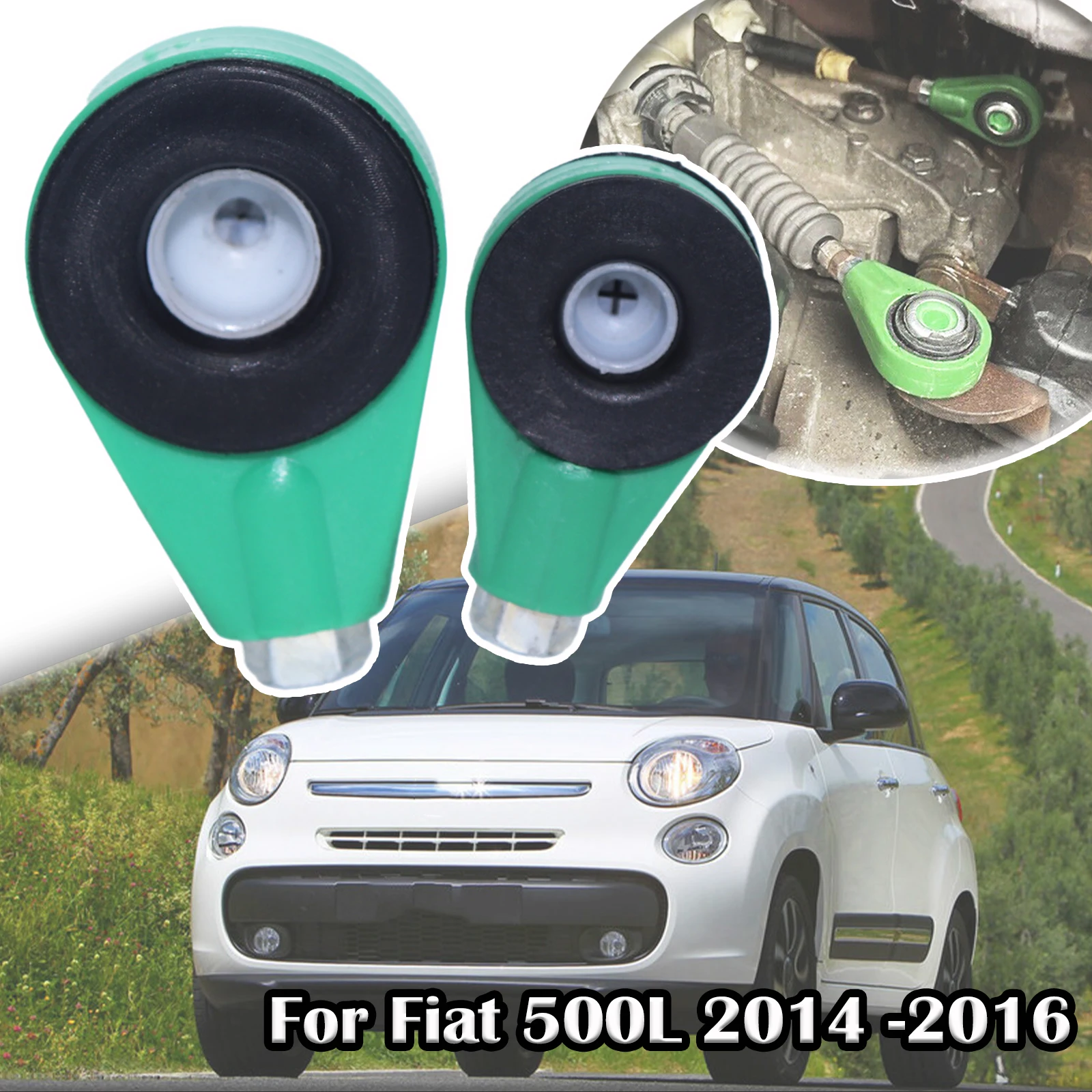 Manual Gearbox Shift Cable Linkage Bushing Repair Kit Shifter Lever Selector Connect Both End For Fiat 500L 2014 2015 500