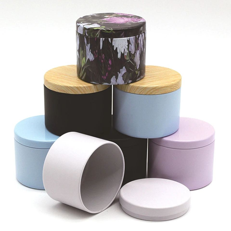 12 Barattoli Per Candele In Latta - 3 Once, Multicolore, Per Fai Da Te E Conservazione