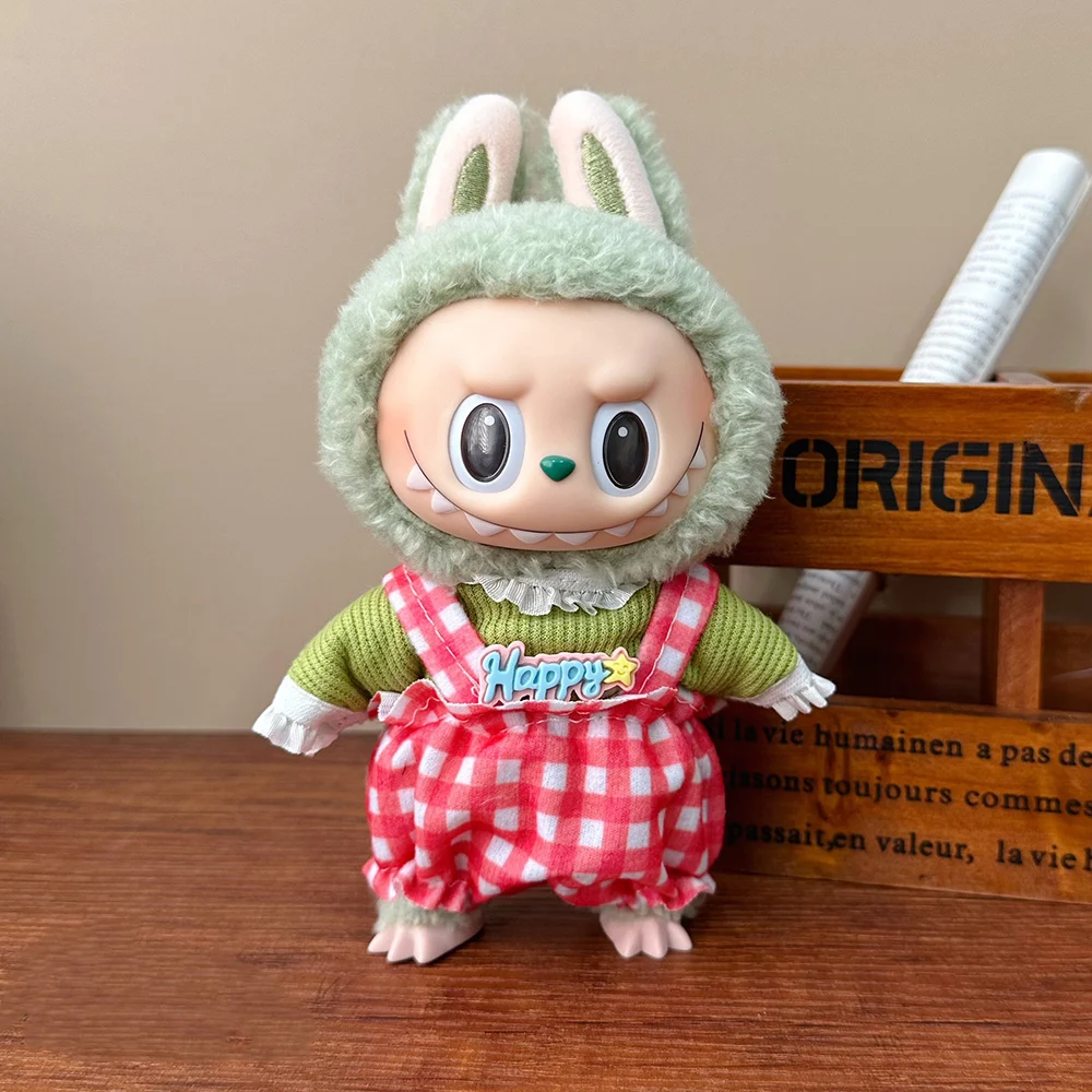 17cm Labubu V1/V2 Doll Clothes – Cute Outfit Gift Set & Accessories