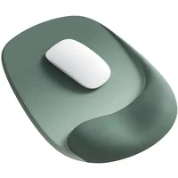 Tapis de souris ergonomique avec support de poignet en gel – Tissu Lycra de qualité supérieure, antidérapant, parfait pour ordinateurs portables et ordinateurs de bureau, idéal pour le bureau 1