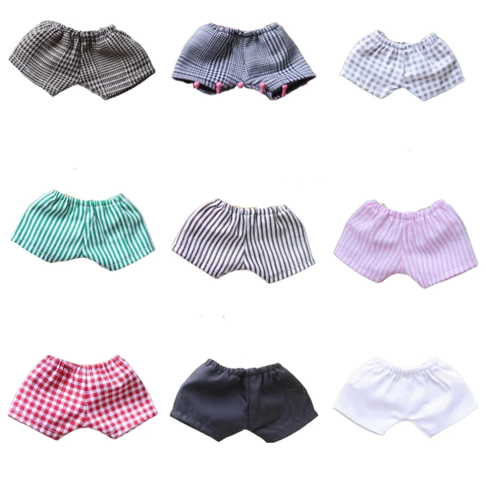 Cute Striped Cotton Doll Underpants Doll Short Pants For 10/15/20cm Doll Clothes Dolls Clothing Collocation Kids Toys summer maternity short legging high waist belly underpants clothes for pregnant women hot pregnancy shorts