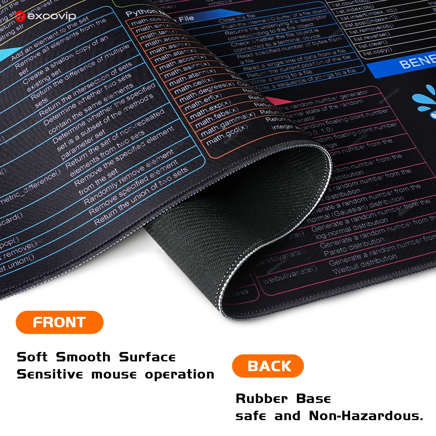 3254-517a44.jpg Alfombrilla de ratón con programación EXCO Python, atajos grandes