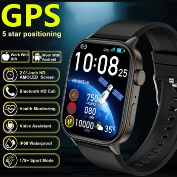 2026 posicionamento gps relógio inteligente leve moda esportes bússola ao ar livre adultos das mulheres dos homens smartwatch saúde sos idosos 1