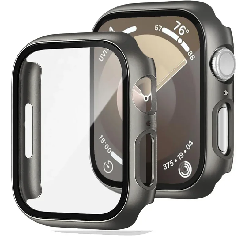 Apple Watch Matte Hard Bumper with Tempered Glass Screen Protector - 2025 Edition