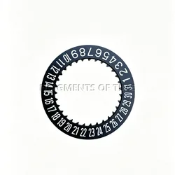 Calendar Disc Replacement Parts in White and Black with Dual Digit Design (6 black)