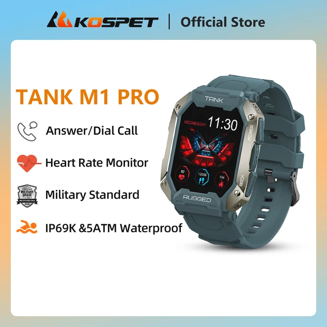 KOSPET Tank T2 Smart Watch For Men Bluetooth Call AMOLED AOD Smartwatch  Fitness Tracker 70 Sport Modes Men's Waterproof Watches - AliExpress