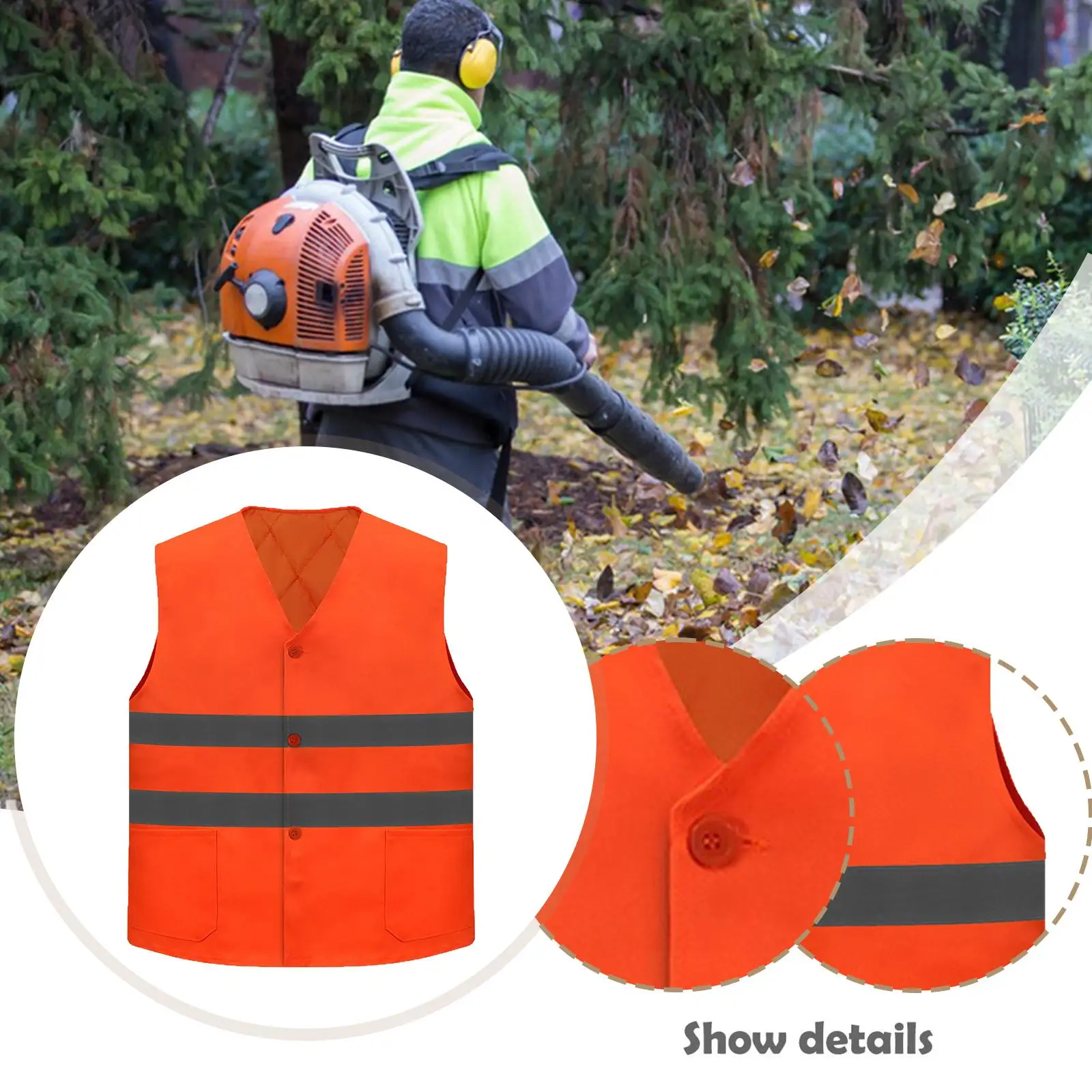 포켓이 있는 반사 조끼, 가볍고 남녀공용, 러닝, 계약자, 교통 작업자용 다용도 편안한 의류