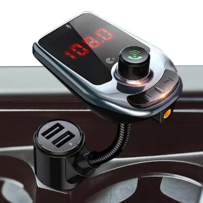 Car Handsfree Bluetooth5.0 Fm Transmitter Car Kit Mp3 Modulator Player