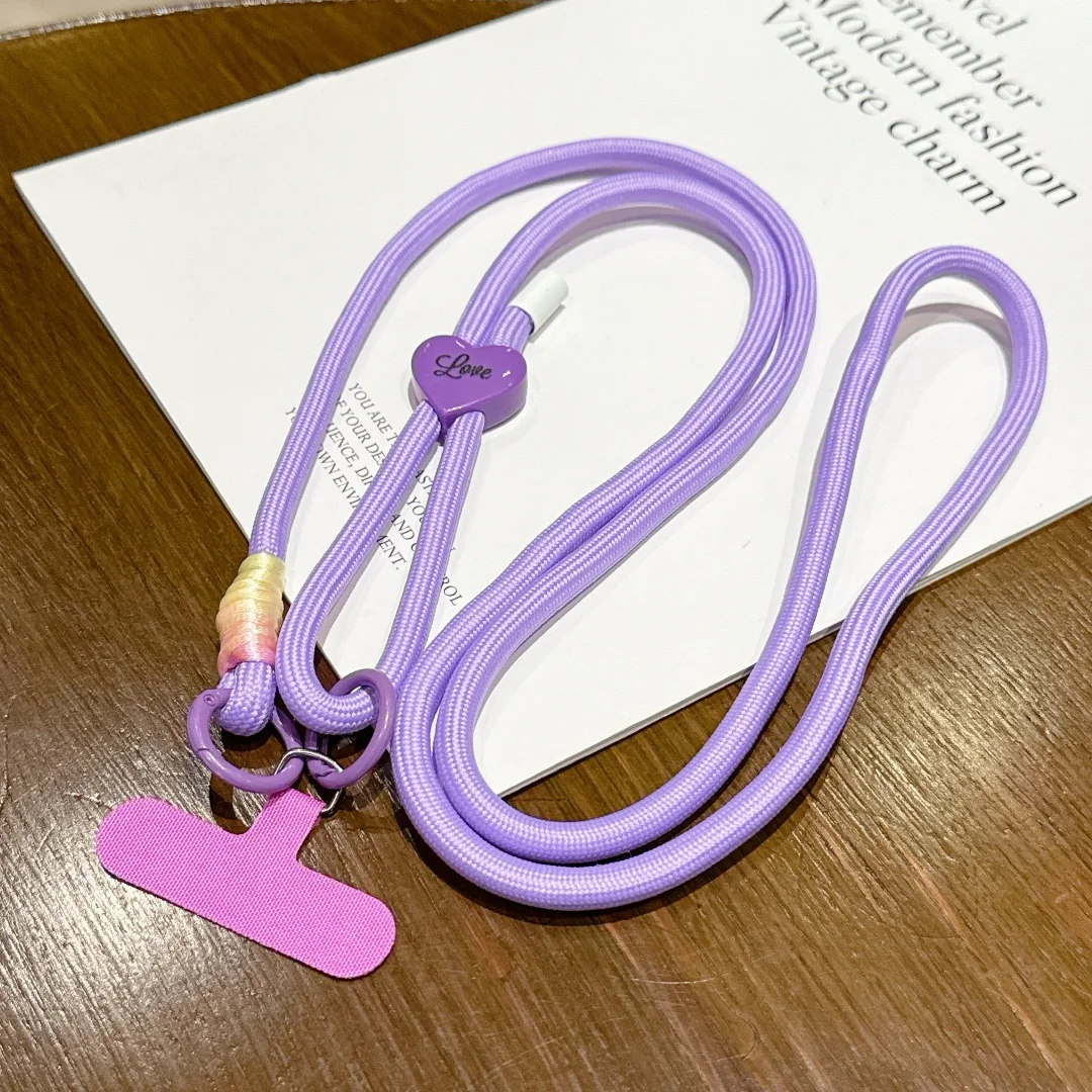 Stylish Cross-Body Lanyard with Love Design Keychain