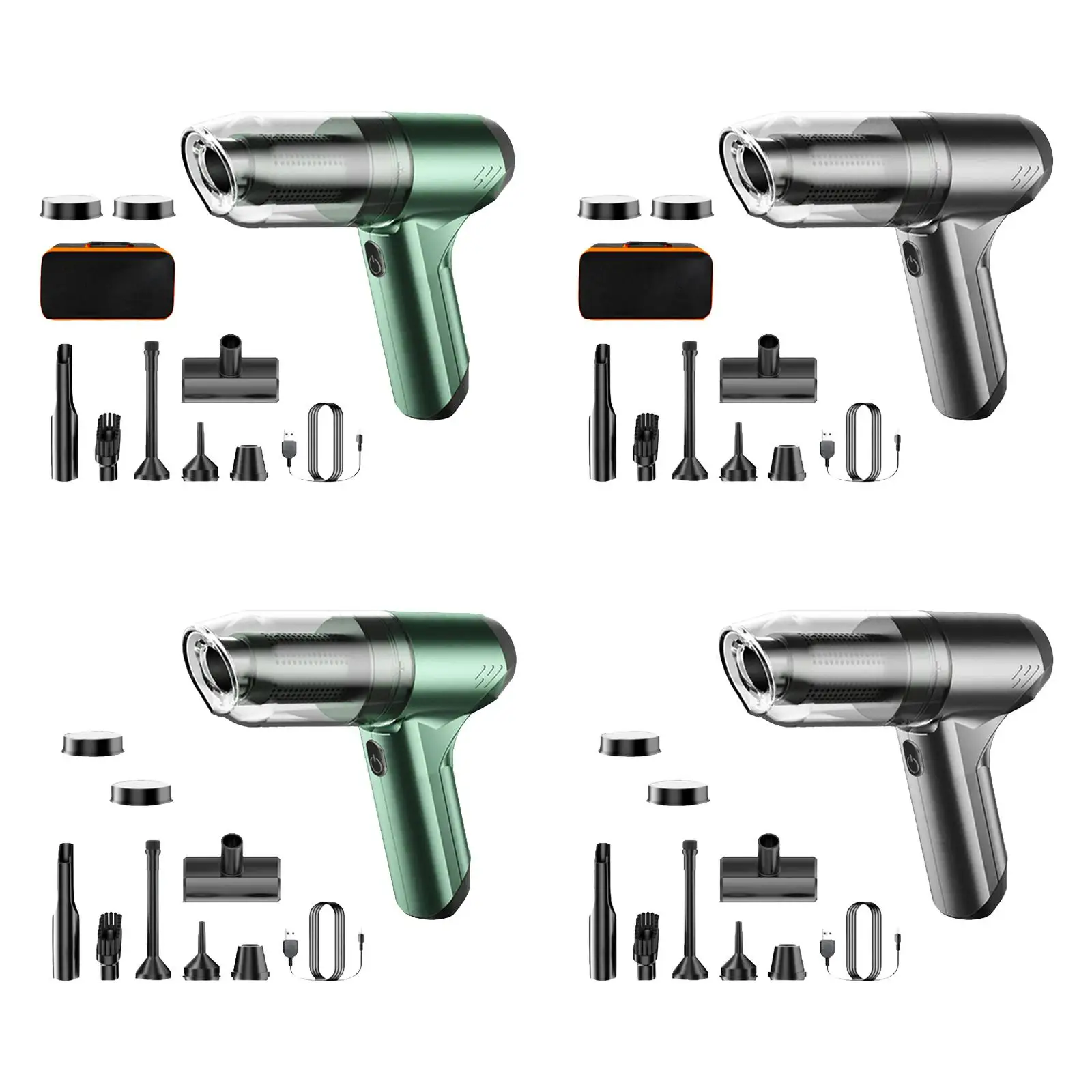 

Handheld Vacuum for Car, Home 120W Lightweight with 500ml Dustbin Portable