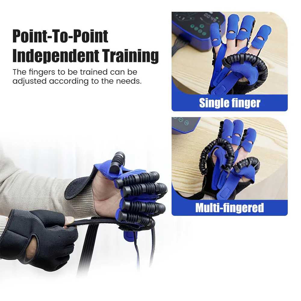 Description Picture 4 of itemRehabilitation Robot Gloves Equipment Hand Massage Training Glove Patients Stroke Hemiplegia Finger Hand Function Recovery Tool