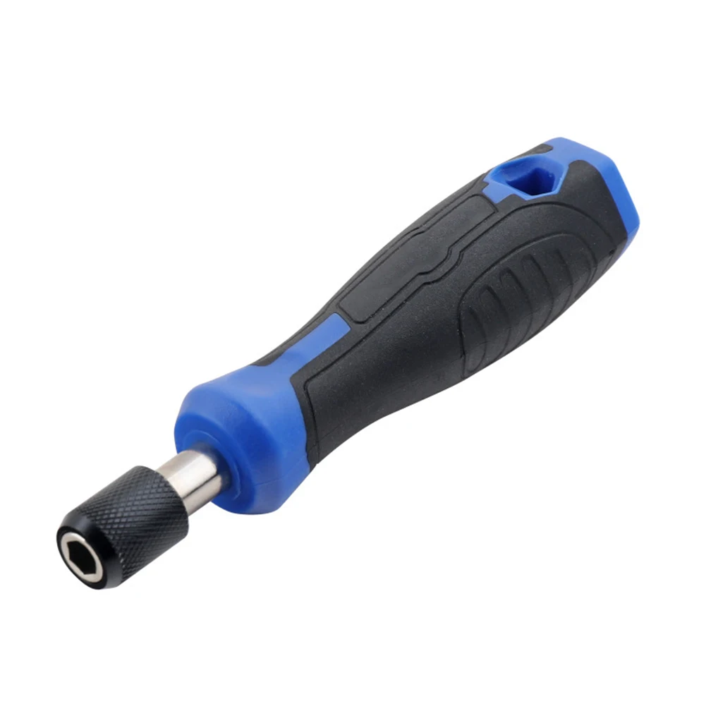 1/4'' Hex Screwdriver Handle Magnetic Screw Driver Bits Holder Self-Locking Adapter For Screwdriver Bits Socket Wrench Rubber 4
