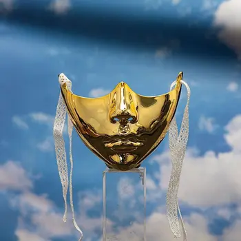Elegante maschera per il viso in stile antico maschile maschera per gli occhi per adulti maschera per macchinari forniture per feste creativi anime cosplay professionisti festa