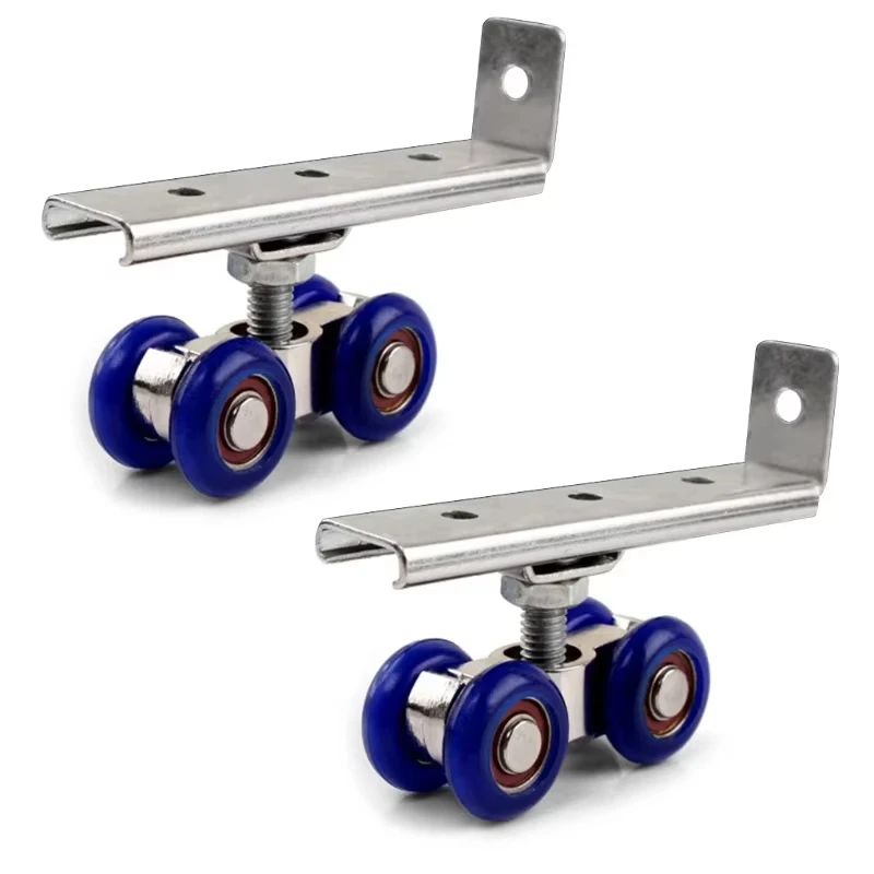 2pcs Set 4-Wheel Sliding Door Roller Hardware for Rail Track