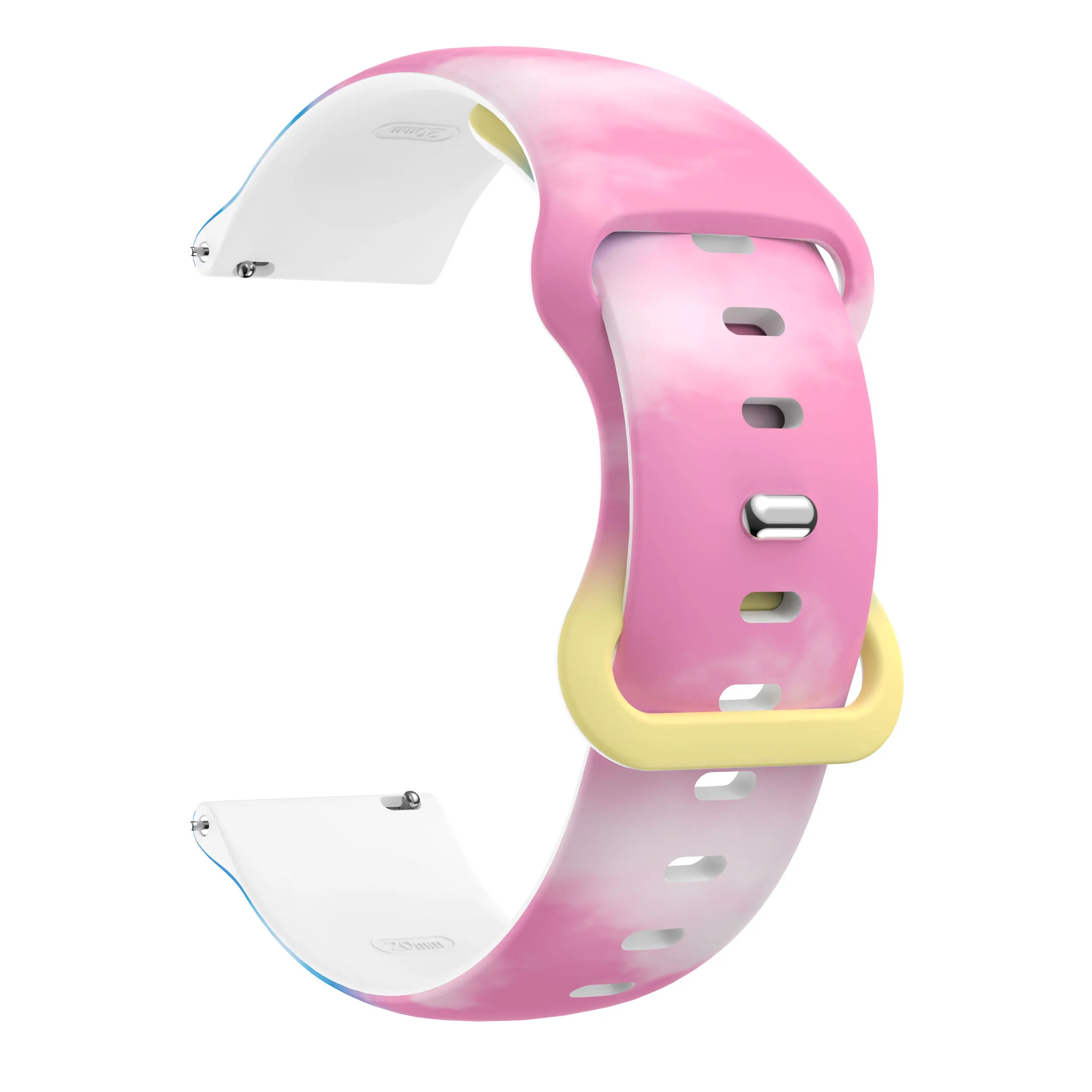 Colorful 20mm Silicone Printed Strap - Premium Replacement Wristband