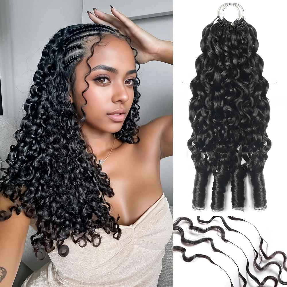 Capelli Umani Ricci Birmani 15A, Senza Nodi, Pre-Separati, Fasci da 50g, Nodi Invisibili Miracolosi per Donne di Colore, Aspetto Naturale