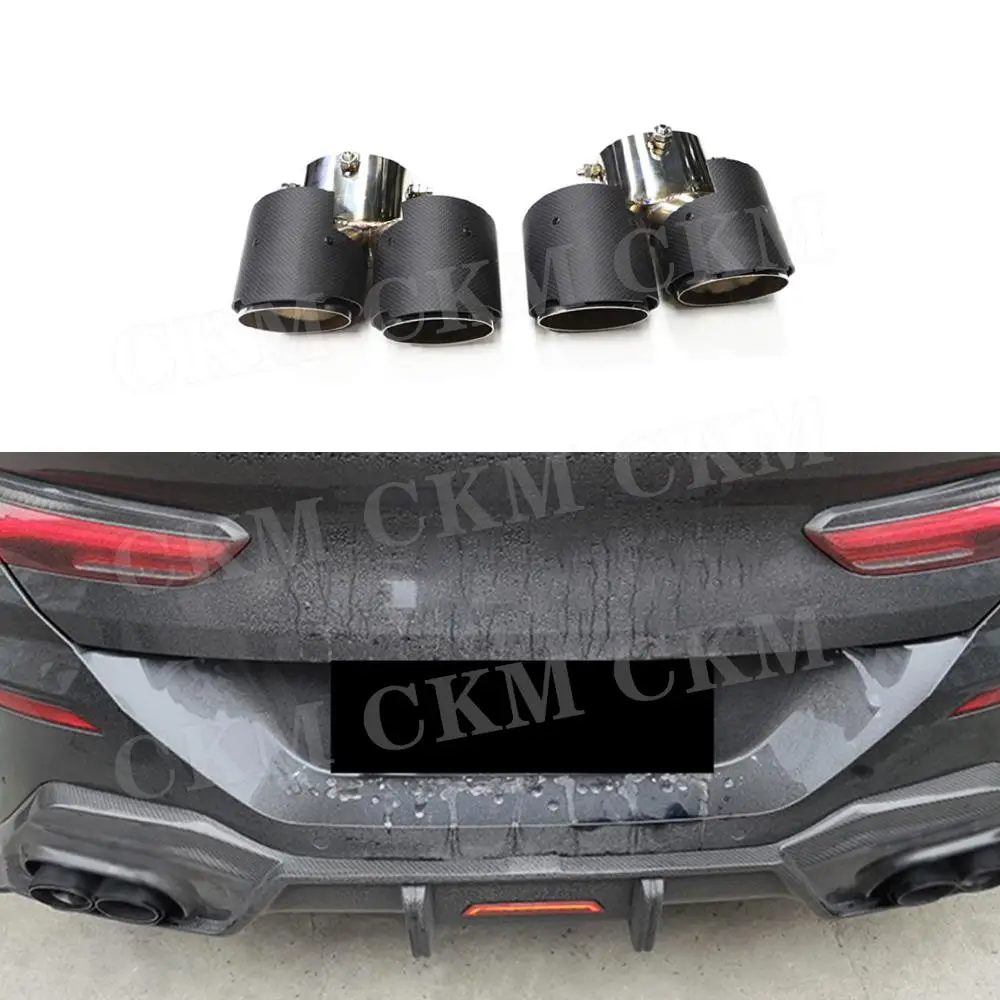 CarExhaustMufflerTipRoundStainlessSteelTailRearChromeExhaust