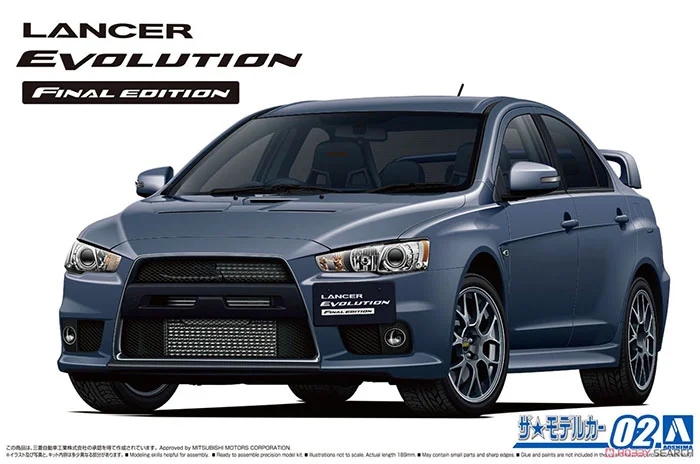 

AOSHIMA 1:24 Lancer Evolution 15 05795 JDM Limited Edition Static Assembly Model Kit Toys Gift