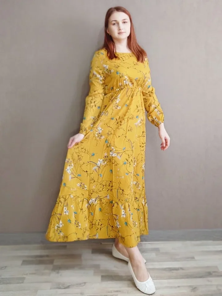 Floral Printed Maxi Dress for Women