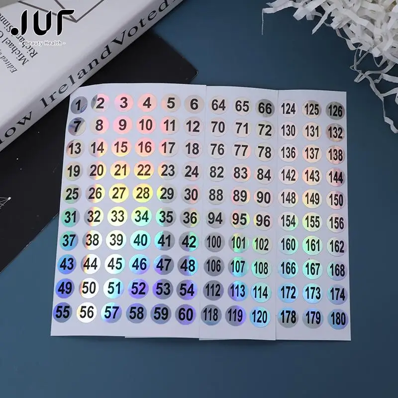 

1 Sheet Guide Alphabet Numbers Letters Style Tip Sticker Nail Art Manicure Decal