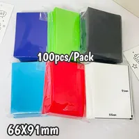 Sharkbang New Arrival 100pcs/Lot Holo Card Sleeves 66x91mm Laser Kpop Holders For Postcards Films Game Cards Photocard Protector 1