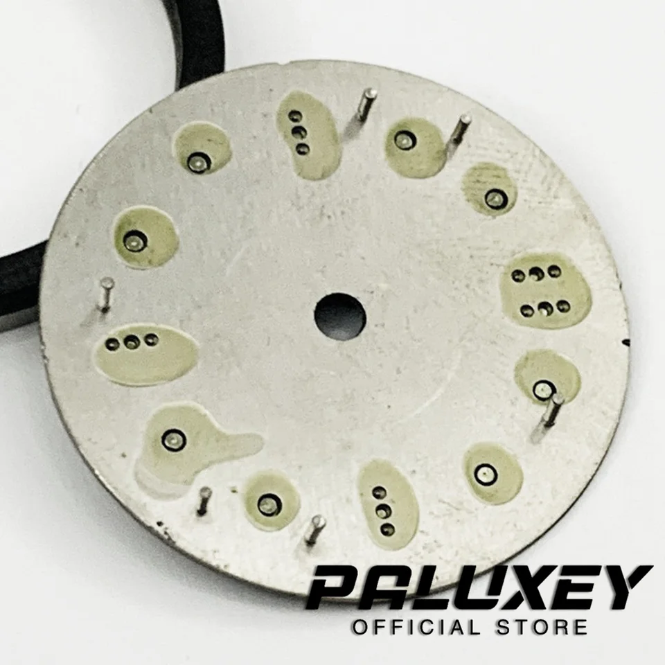 Quadrante Dell'orologio Da 31 Mm Quadrante Nero Verde Blu Marrone Con Luce Luminosa Verde C3 Per 2813 2824 8215 Movimenti Strumenti Di Riparazione Di Ricambio