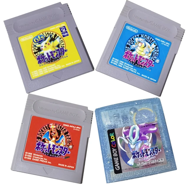 Gameboy Pokemon Pocket Monsters Red Green Blue Yellow 