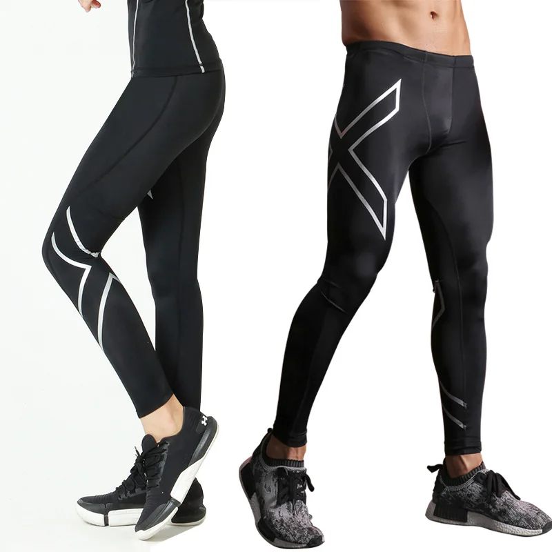 Running leggings Men's and women's Running Sportswear Quick Drying Gymfitness Exercise Training Jogging Pants Compression