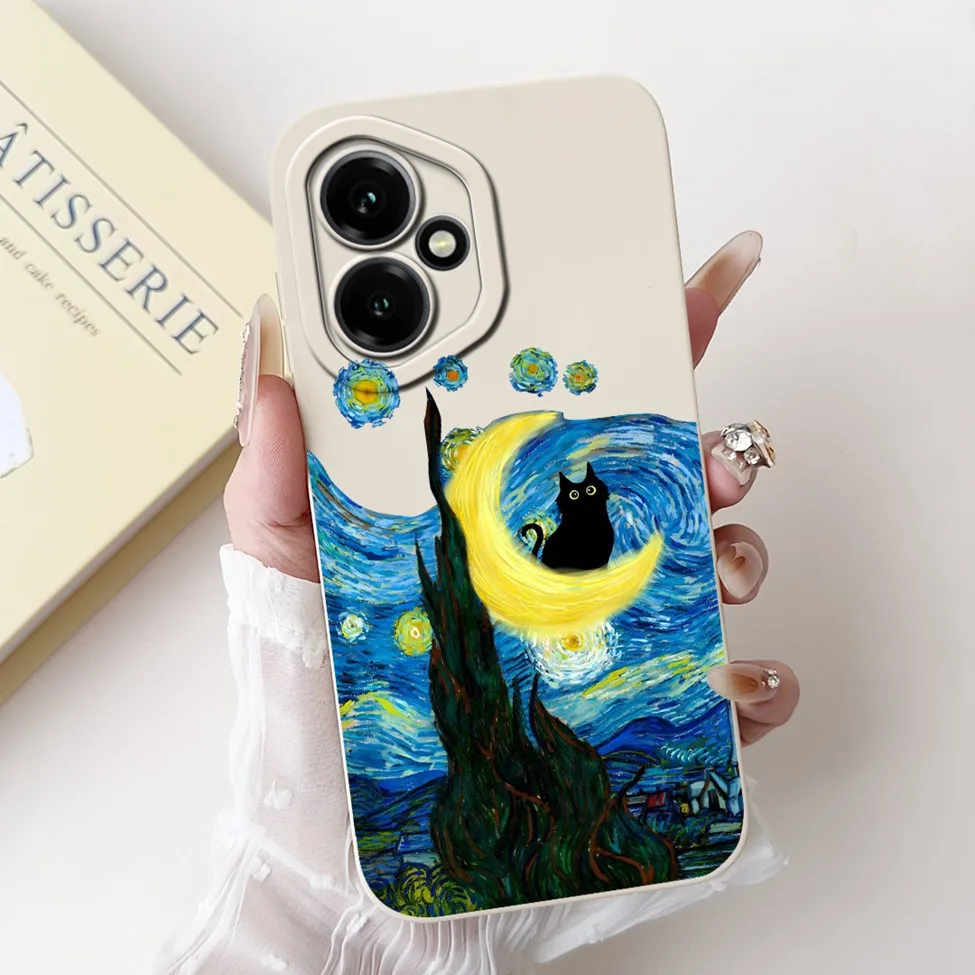 6,55 ''Für Honor 400 5G Fall Globale Nette Panda Mode Blumen Liebe Silikon Zurück Abdeckung Für 400 Honor DNY-NX9 Telefon Fall Stoßstange – Detail 11