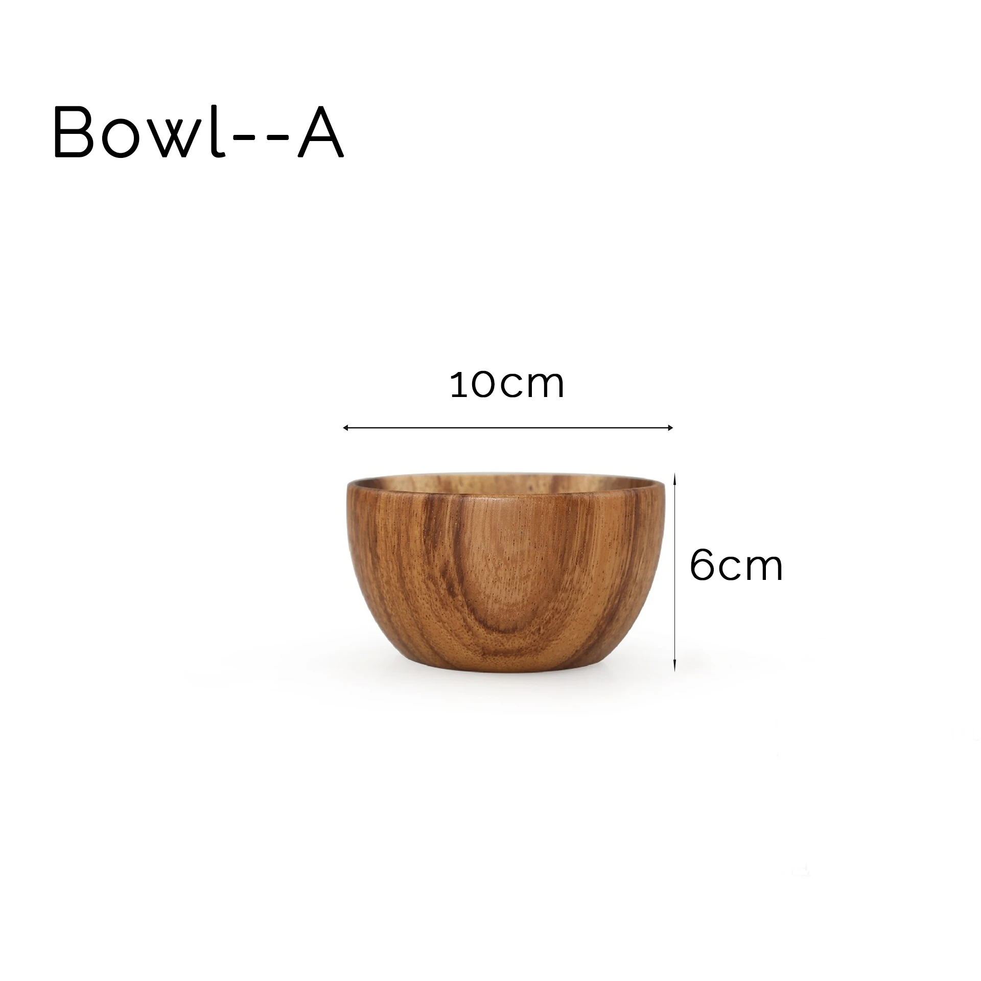 وعاء سلطة الفاكهة الخشبي، وعاء الأرز على الطراز ال...