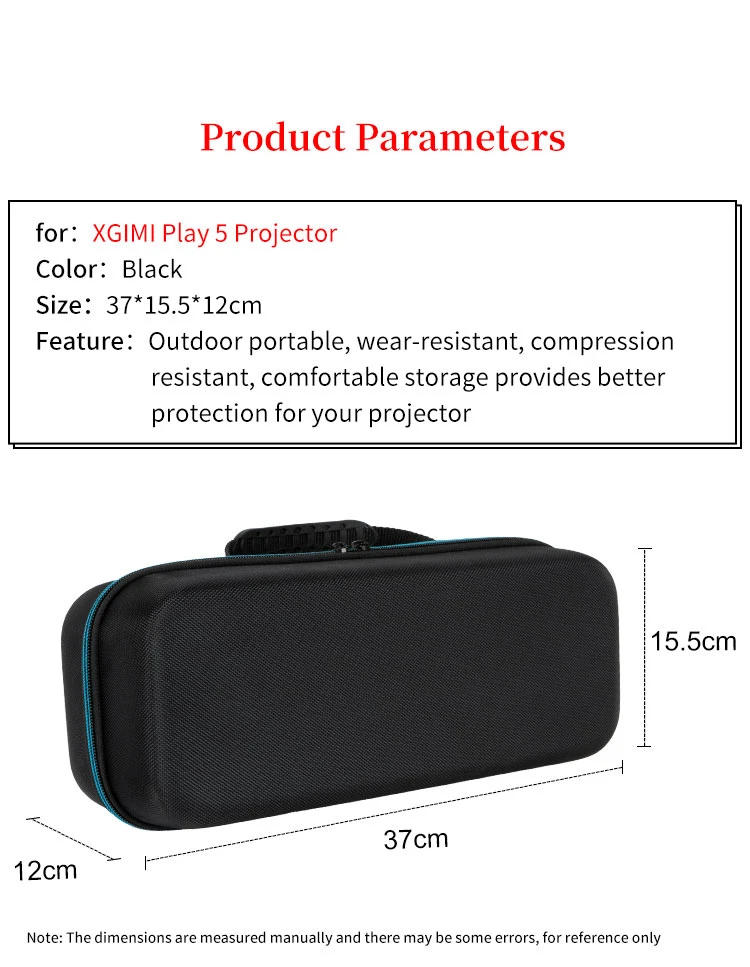 Hard EVA Portable Storage Bag for XGIMI Play5 Projector Box Play 5 Wear Resistance Bags Travel Carrying Case