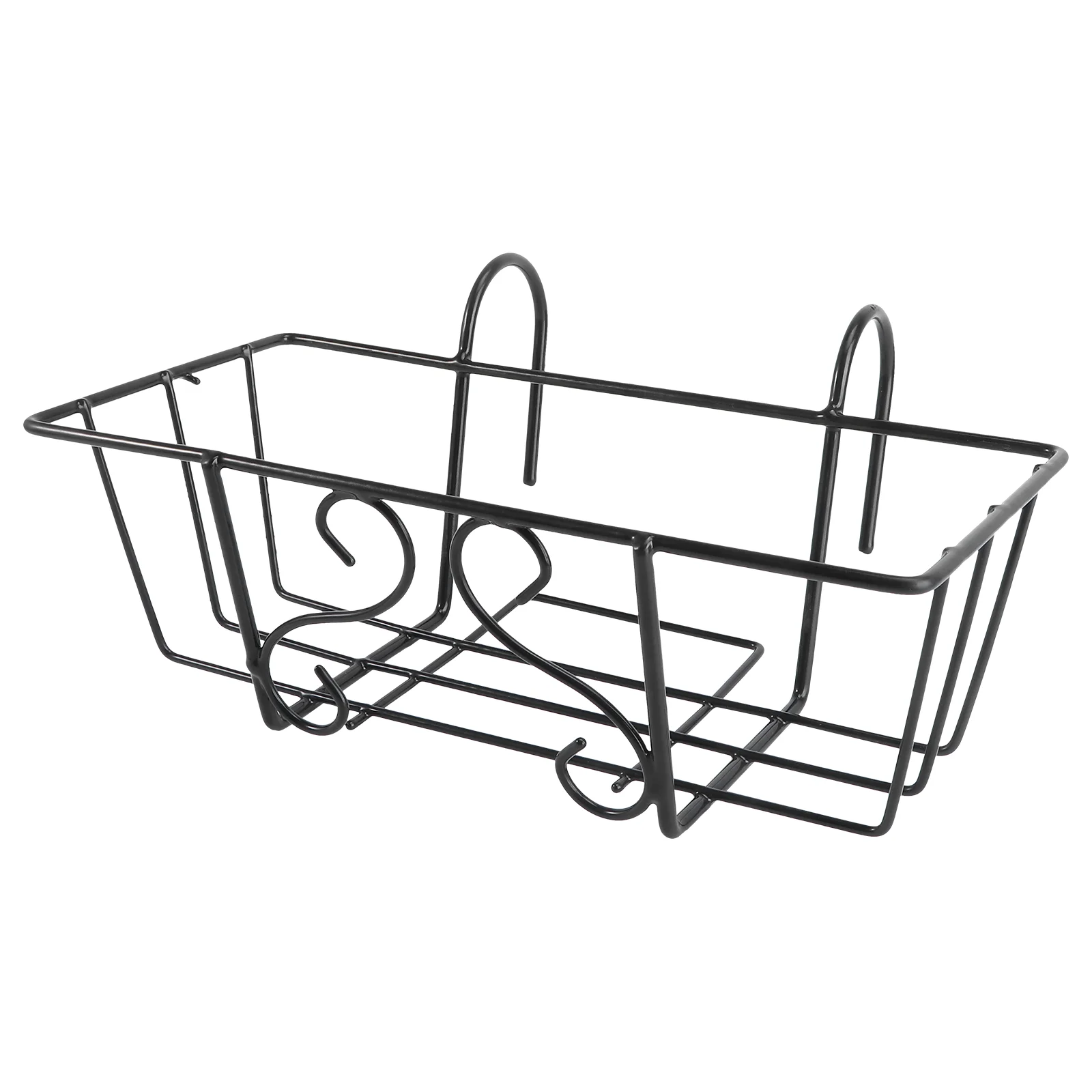 

Hanging Planter Plant Flower Balcony Railing Pot Holder Rack Planters Stand Shelf Metal Rail Flowerpot Fence Iron Outdoor Wall