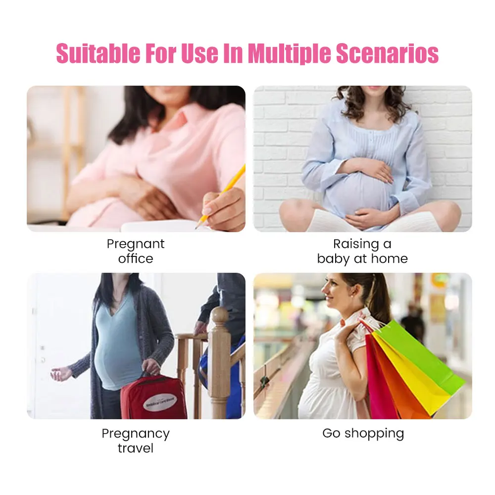 Fetal Heart Rate Monitor 3.0MHz Baby Heart Rate Sensor Fetal Doppler Heartbeat Detector LCD Pulse Meter No Radiation Stethoscope